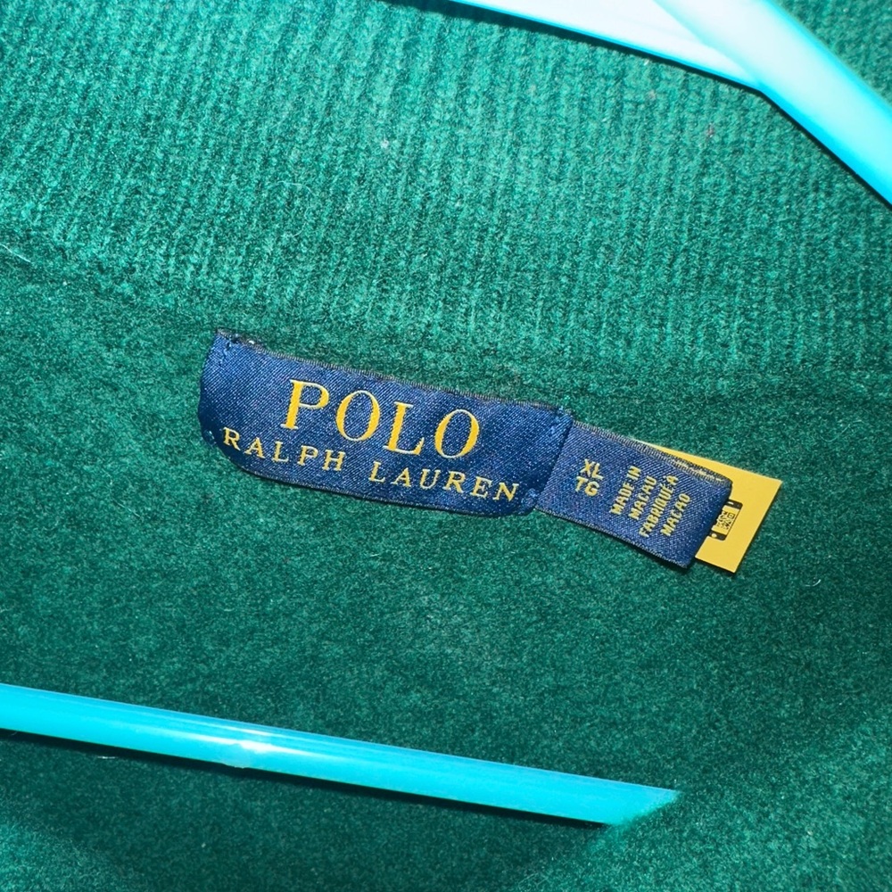 Ralph Lauren cashmere wool Forest Green Zip-Up Sweater - Picture 7 of 10